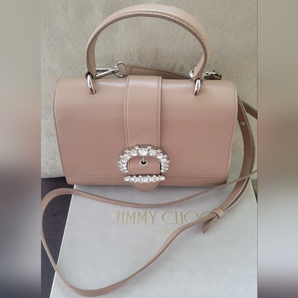 COPY Jimmy Choo Cheri Powder Crossbody Top Handle Bag